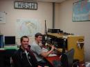 Tom KC8YAK and Andrew KE7ESD, working the sweeps from W8SH, Michigan State University.