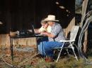 K5RLA listening for a weak station while AE5B crashes the logging program.