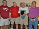 L to R: KC4HW, KE4MMI, W4EIP and WO4D, recognizing W4EIP/Arnie's 60 years of Amateur Radio in 2009!