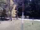 Portable Sat Comm station, tilt over tower