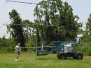 K4HRS' 10 and 15 meter Antennas prior to liftoff to 60 feet.