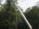 K4TS setup lifting and installing the 10 / 15 Meter Beam using our soon to be UHF/VHF tower. THis is the easy way.