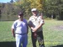 KG4AGX Ernesto Marquez, Jr. and Scoutmaster Keith Mainor (Keith passed his Technician License Exam November 1st, 2008 and is now a ham himself, callsign pending)!