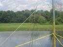 The 40M vertical feedpoint and radial connection (yes it worked!)