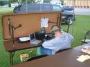 Ron (WA8YIH)at the battery powered Icom