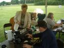 Karen Randall from the American Red Cross visits