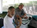 40m station crew - racking up the CW contacts!