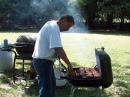 KA0MR (pictured), Mary Jo Bailey, and Don Urban planned, prepared, and barbequed a wonderful meal