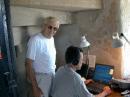The mayor of Akron, NY (Ray, KD2GC) stops in to check N2CU's rate.
