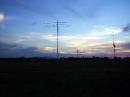 Campsite N5CRP as the sun sets on Corpus Christi.