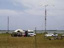 Campsite N5CRP reving up Saturday afternoon.