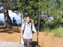 Hon-kq6ee hiked up to Mt. Disappointment carrying all the antennas and radios