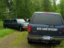 Our friends in Law Enforcement.  This is what the trees are like in all directions
