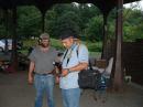( L. to R.) Brad KC2CGI and Efrem W2CZ (that's me!) getting ready for another picture