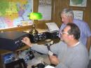 Lee K0WA tunes the 91B while Alan W0NO checks for smoke...