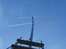 34' push up mast attached to the RV ladder