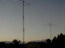 FM5BH's antennas at sunset