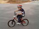 This was the really big event of the contest weekend, my 4 year old "Jon-Jon" learning to ride his bike without training wheels!