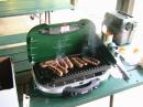 Food always tastes better cooked in camp