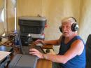 KL7XJ listens for satellite