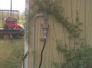 Here is the powerhouse.  The Honda 12 KW gernerator plugged into 220 to power the whole park.
