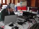 Racking up phone contacts, club president Emil Tillona, KD1F operates early Sunday morning solo. 
