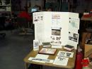 Using materials provided from ARRL website, Mitch put together this great information table.  At the center of the table is a display with a pair of NA1SS QSL cards for QSOs worked on FD a couple of years ago.  Nice Trophy.