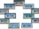 Look at all those Ham Radio plates we found in the parking lot.