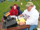 Air Force generator used during Field Day is rated 4000 watts. It's started by an old hand crank.
