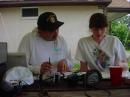 KB3JLZ works with KE4RTJ's XYL to prepare and NTS message.   