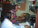 Dick Williams, W3OA, and Ken Boyd, K4DXA, got a good "run" going on Sunday morning on SSB. A splitter on the audio output lets Dick log while Ken keeps the run going. 