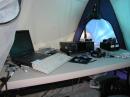 W0QE's very neat operating position.