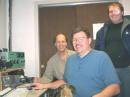 Bruce K0BJ Mike K0FJ Nathan KC0GLA
Mercury the Greyhound tries to click on that Dog-Xray mult...