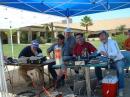 All Field Day Operators in action, Bruce, WA6BZ; Mike, KG6LYD; Al, W1AWL; Kevin, KG6LYC; and Pete, WN6QJN 
