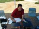 KG6LYC busy operating Field Day. 
