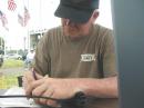 KC2GYN making contacts at Field Day 2002