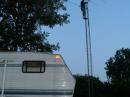 Truck Mounted six and two meter beams gained us some vhf points.