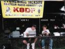 AB8E (R-2) and KD8ABS (Troy, age 12) operate the 40 meter
station with temperatures hitting 93 degrees.