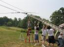 What goes up, must come down, as Field Day 2005 comes to a close.   73