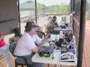 Marc, WX4MAP (foreground) at the 15M Station. Rick, KI4FCQ at the 6M station.