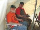 Ham-in-Training Jim Griswold (L) and newly-minted Extra Rick Frye KU0W. (KD7RWJ Photo)