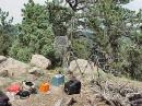 Jim, WA0NHD's full duplex ATV portable repeater that linked the BARC Senior Field Day QTH to the BARC Junior Field Day site 7 miles away.