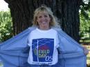 Bev (KG6EFD) with some Field Day spirit!