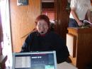 Cheryl, KG6KTT, making her first HF QSO.