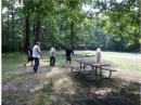 THE WORK PARTY IS SSSOOOO GOOD, THEY PULLED THIS BEAM OUT OF THE BUSHES:)