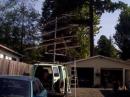 5 bands on the mast through the roof