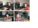 This picture shows my little radio active family.
DJ1AA myself OP Mirko, Beate and our son Farin with
age 1 1/2 year.