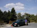 The set up at K1TR FN42BU, 2290' Pack Monadnock Mtn.