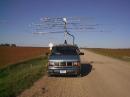 Parked in EN15 and hunting for the elusive QSO.