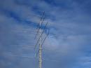 SM3RAB:s antennas for 40-10 meters. A fullsize quarterwave vertical is used on 80 meters.